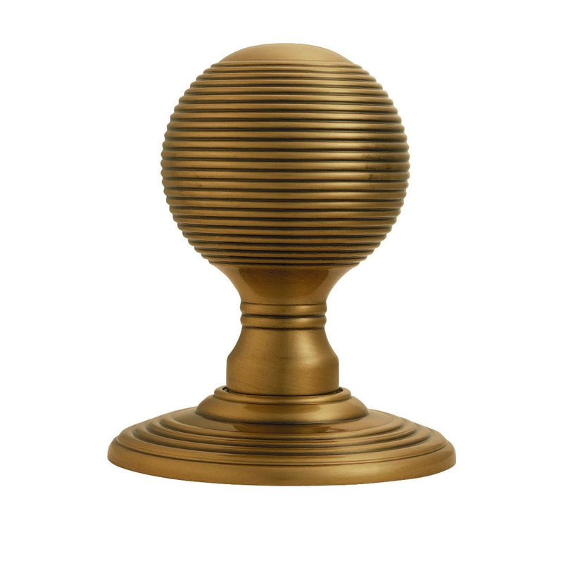 Carlisle Brass - Delamain Reeded Knob - Florentine Bronze - DK37CFB - Choice Handles