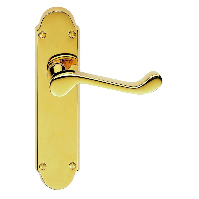 Carlisle Brass - Oakley Lever on Latch Backplate - PVD - DL167PVD - Choice Handles