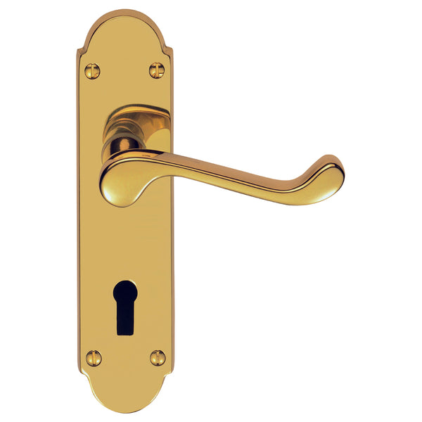 Carlisle Brass - Oakley Lever on Lock Backplate - PVD - DL168PVD - Choice Handles