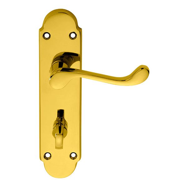 Carlisle Brass - Oakley Lever on WC Backplate - PVD - DL168WCPVD - Choice Handles