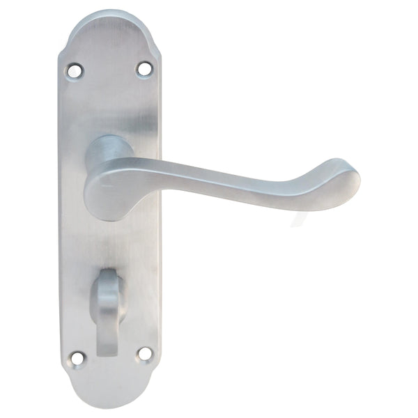 Carlisle Brass - Oakley Lever on WC Backplate - Satin Chrome - DL168WCSC - Choice Handles