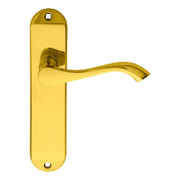 Carlisle Brass - Andros Lever on Latch Backplate - Polished Brass - DL181 - Choice Handles