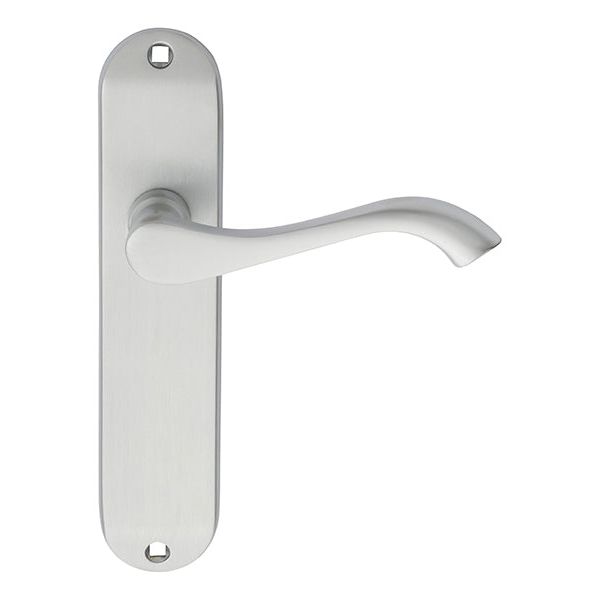 Carlisle Brass - Andros Lever on Latch Backplate - Satin Chrome - DL181SC - Choice Handles