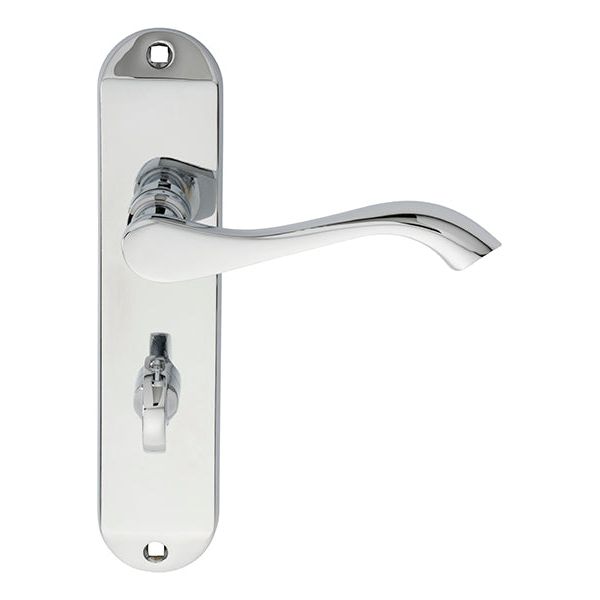 Carlisle Brass - Andros Lever on WC Backplate - Polished Chrome - DL182CP - Choice Handles