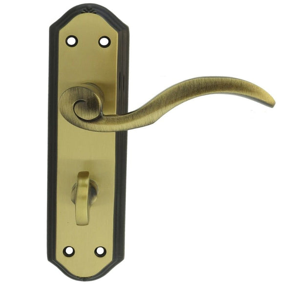 Carlisle Brass - Wentworth Lever on WC Backplate - Florentine Bronze - DL342FB - Choice Handles