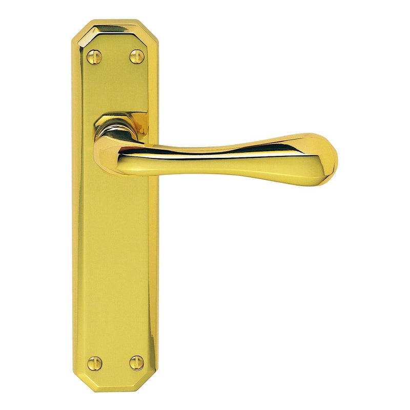 Carlisle Brass - Eden Lever on Latch Backplate - Polished Brass - DL411 - Choice Handles