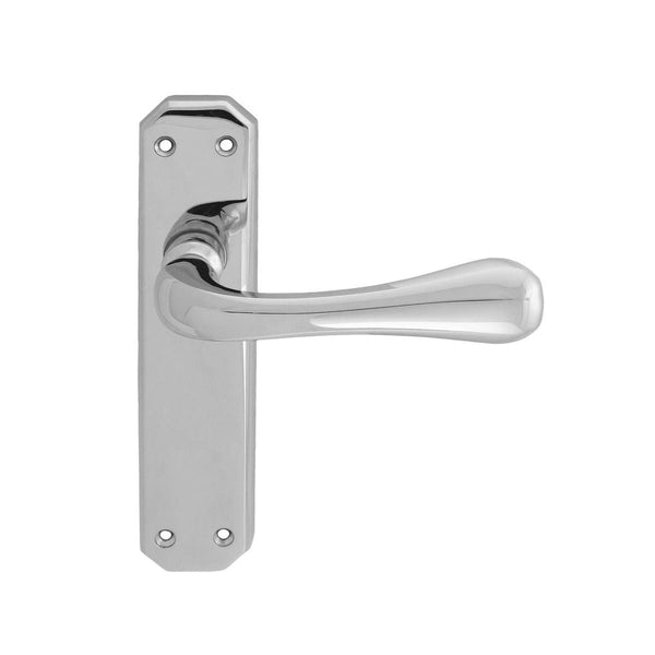 Carlisle Brass - Eden Lever on Latch Backplate - Polished Chrome - DL411CP - Choice Handles