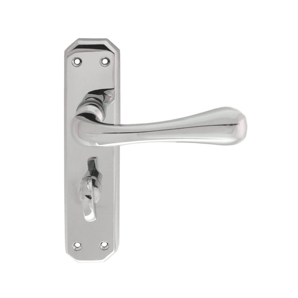 Carlisle Brass - Eden Lever on WC  Backplate - Polished Chrome - DL412CP - Choice Handles