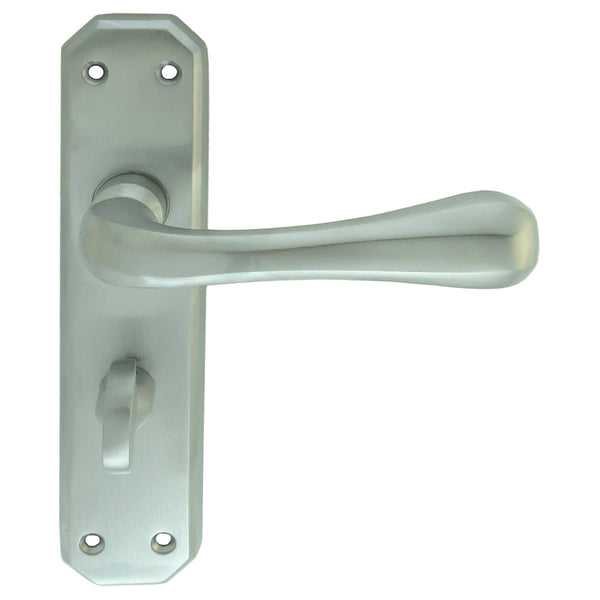 Carlisle Brass - Eden Lever on WC Backplate - Satin Chrome - DL412SC - Choice Handles