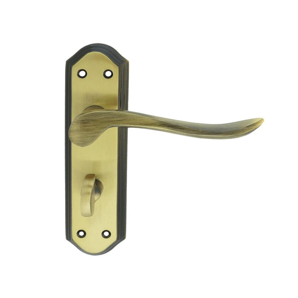 Carlisle Brass - Lytham Lever on WC backplate - Florentine Bronze - DL452FB - Choice Handles