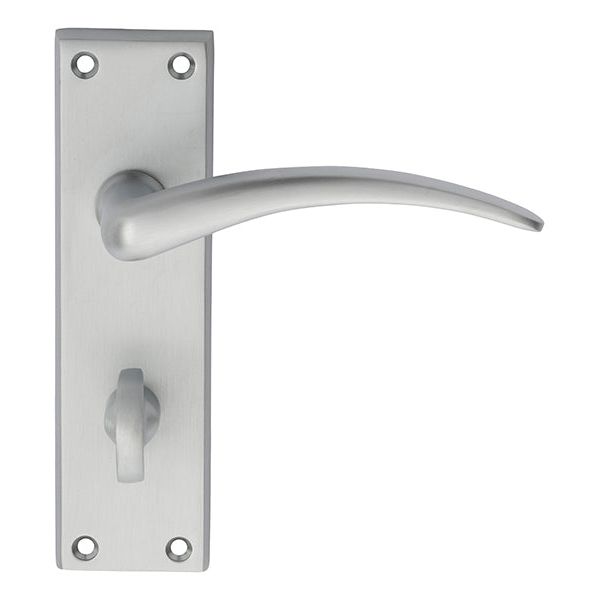 Carlisle Brass - Wing Lever on WC Backplate - Satin Chrome - DL64WCSC - Choice Handles