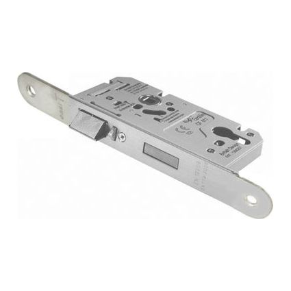 Eurospec - Easi-T Din Euro Profile Escape Lock Radius, 60mm Backset  - Satin Stainless Steel DLS7260ESCSSS/R - Choice Handles