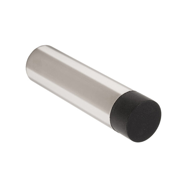Eurospec - 75 x 19mm - wall mounted doorstop - concealed fix - Bright Stainless Steel - DSW1018BSS