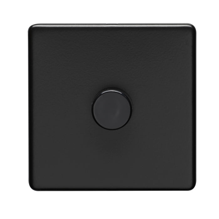 Eurolite Concealed 3mm 1 Gang Dimmer - Matt Black - ECMB1DLED - Choice Handles