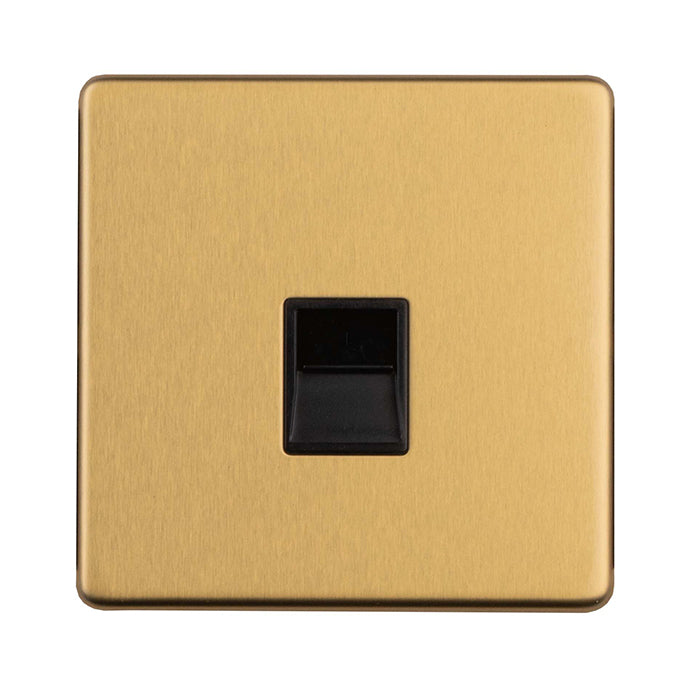 Eurolite Concealed 3mm Telephone Master - Satin Brass - ECSB1MB - Choice Handles