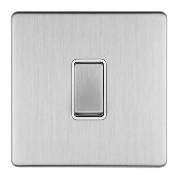 Eurolite Concealed 3mm 3 Gang Intermediate Switch - Stainless Steel - ECSSINTW - Choice Handles