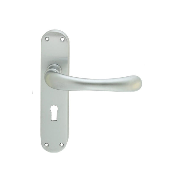 Manital - Ibra Lever on Lock Backplate - Satin Chrome - EL11SC - Choice Handles