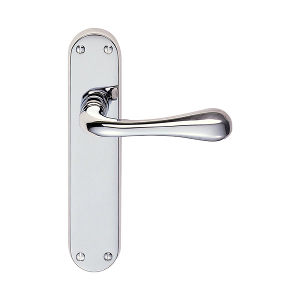 Manital - Astro Lever on Latch Backplate - Polished Chrome - EL22CP - Choice Handles