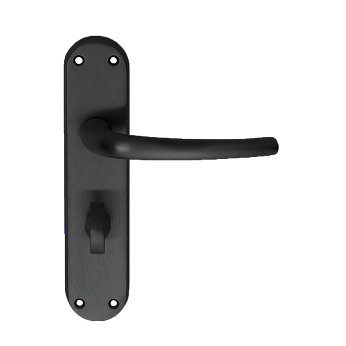 Manital - Lilla Lever on WC Backplate - Matt Black - EL33MB - Choice Handles