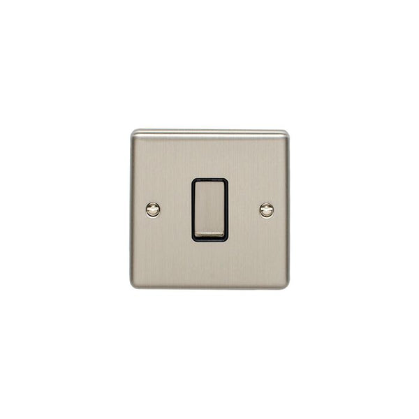 Eurolite Enhance Decorative 1 Gang Switch - Satin Stainless - EN1SWSSB - Choice Handles