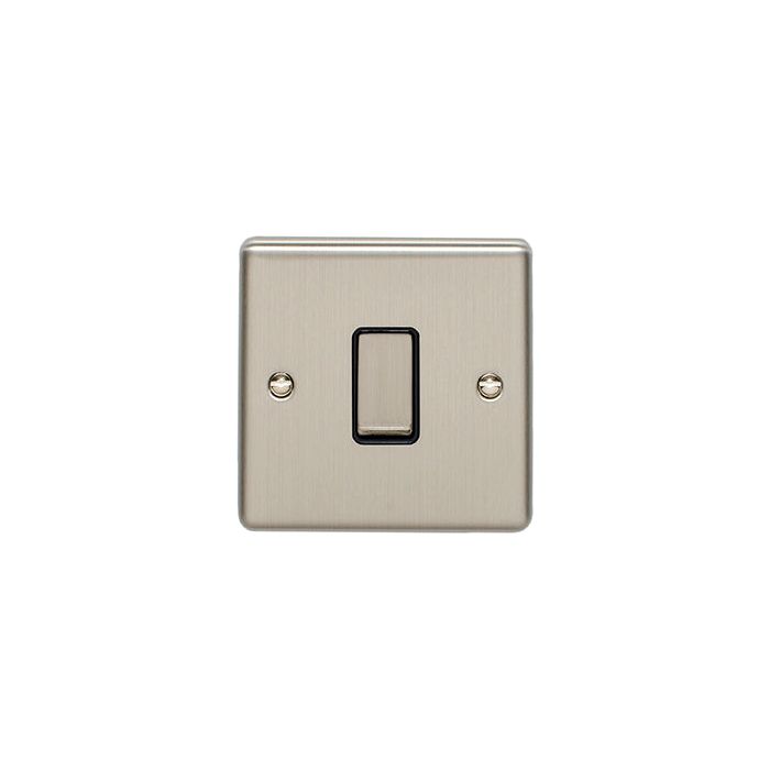 Eurolite Enhance Decorative 1 Gang Switch - Satin Stainless - EN1SWSSB - Choice Handles