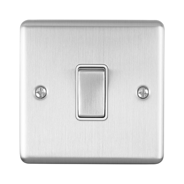 Eurolite Enhance Decorative 1 Gang Switch - Satin Stainless - EN1SWSSW - Choice Handles