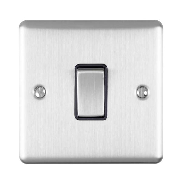 Eurolite Enhance Decorative 20Amp Switch - Satin Stainless - EN20ASWSSB - Choice Handles