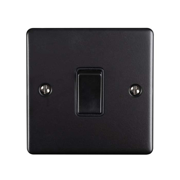 Eurolite Enhance Decorative 20Amp Switch - Matt Black - EN20ASWMBB - Choice Handles