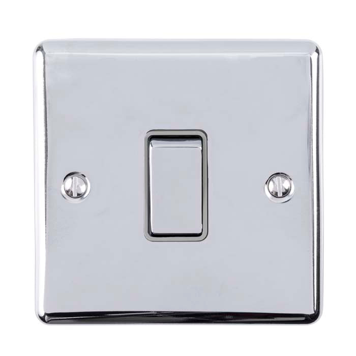 Eurolite Enhance Decorative 20Amp Switch - Polished Chrome - EN20ASWPCG - Choice Handles