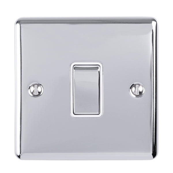 Eurolite Enhance Decorative 20Amp Switch - Polished Chrome - EN20ASWPCW - Choice Handles