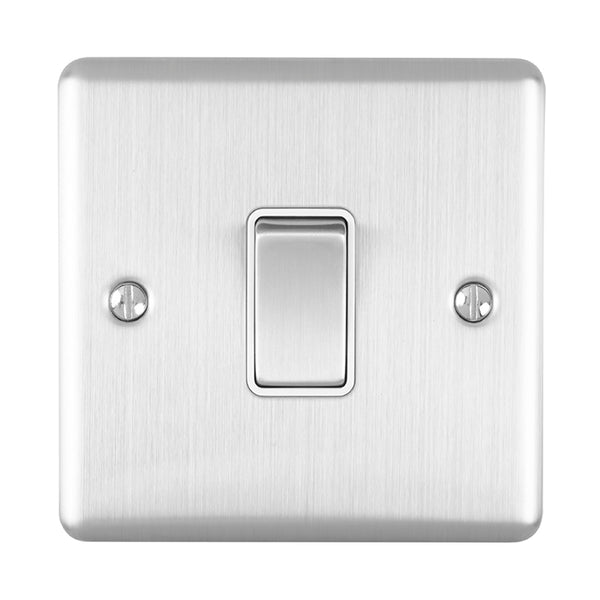 Eurolite Enhance Decorative 20Amp Switch - Satin Stainless - EN20ASWSSW - Choice Handles