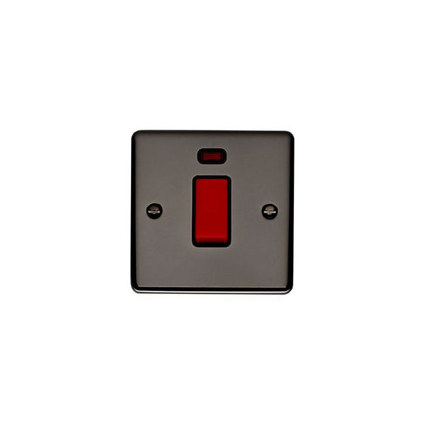 Eurolite Enhance Decorative 45Amp Switch With Neon Indicator - Black Nickel - EN45ASWNSBNB - Choice Handles