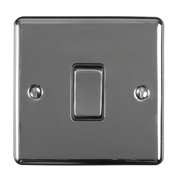 Eurolite Enhance Decorative Intermediate Switch - Black Nickel - ENINTBNB - Choice Handles