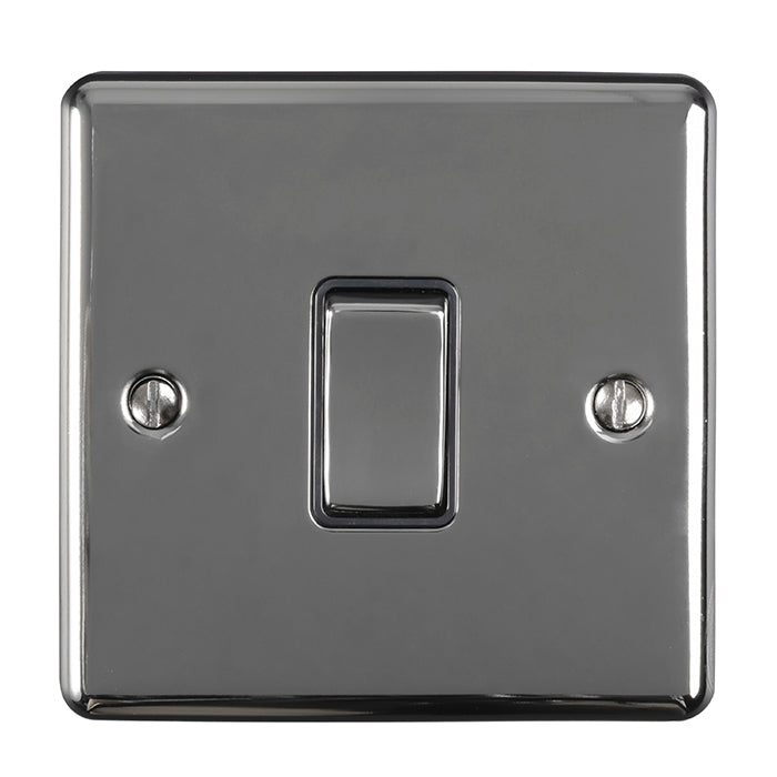 Eurolite Enhance Decorative Intermediate Switch - Black Nickel - ENINTBNB - Choice Handles