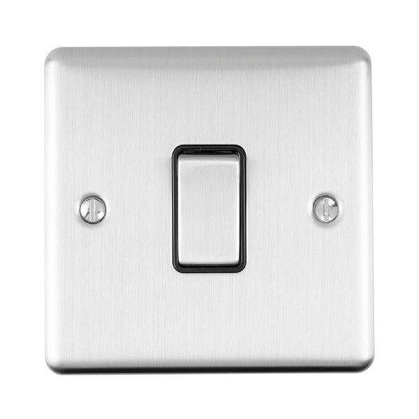 Eurolite Enhance Decorative Intermediate Switch - Satin Stainless - ENINTSSB - Choice Handles