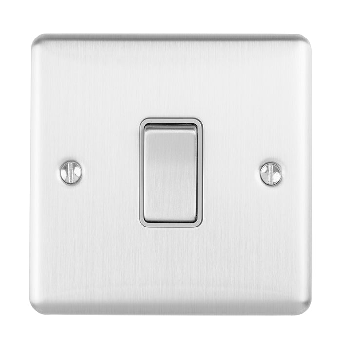 Eurolite Enhance Decorative Intermediate Switch - Satin Stainless - ENINTSSG - Choice Handles