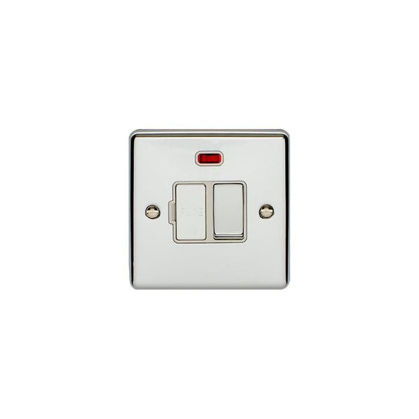 Eurolite Enhance Decorative Switched Fuse Spur With Neon Indicator - Polished Chrome - ENSWFNPCW - Choice Handles