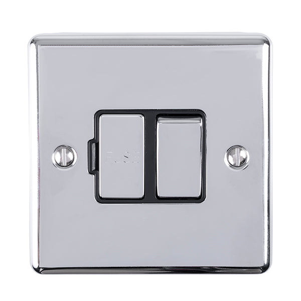 Eurolite Enhance Decorative Switched Fuse Spur - Polished Chrome - ENSWFPCB - Choice Handles