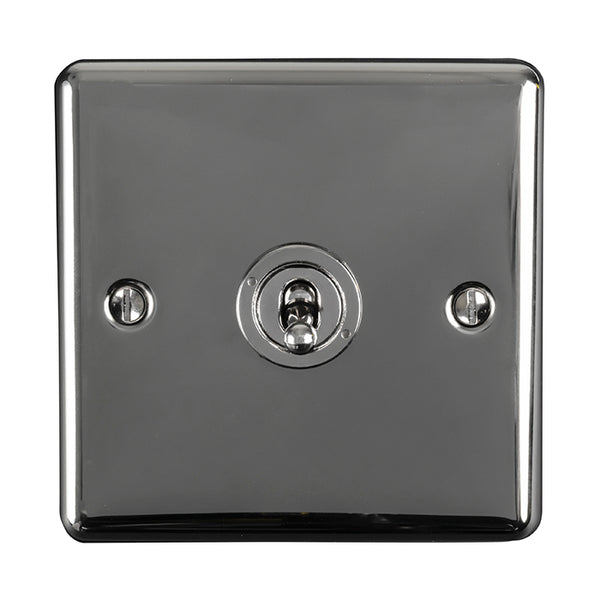 Eurolite Enhance Decorative 1 Gang Toggle Switch - Black Nickel - ENT1SWBN - Choice Handles