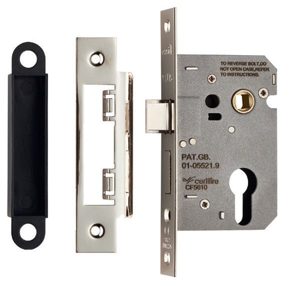 Eurospec - Easi-T Economy Euro Profile Sashlock 64mm - Nickel Plate - ESE5025NP - Choice Handles