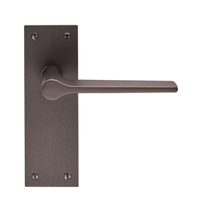 Carlisle Brass - Velino Lever on Backplate Latch  - Matt Bronze - EUL022MBRZ - Choice Handles