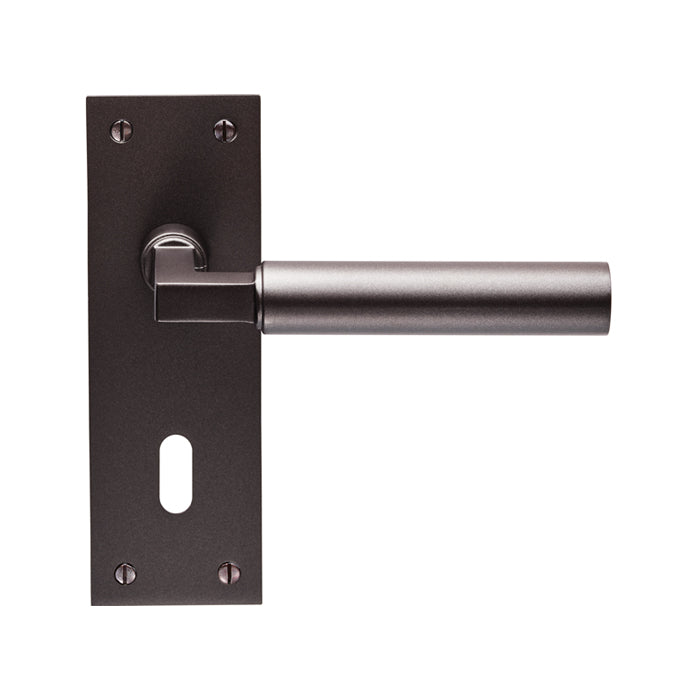 Carlisle Brass - Amiata Lever on Backplate Lock 57mm - Matt Bronze - EUL041MBRZ - Choice Handles