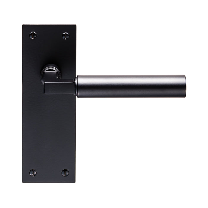 Carlisle Brass - Amiata Lever on Backplate Latch  - Matt Black - EUL042MB - Choice Handles