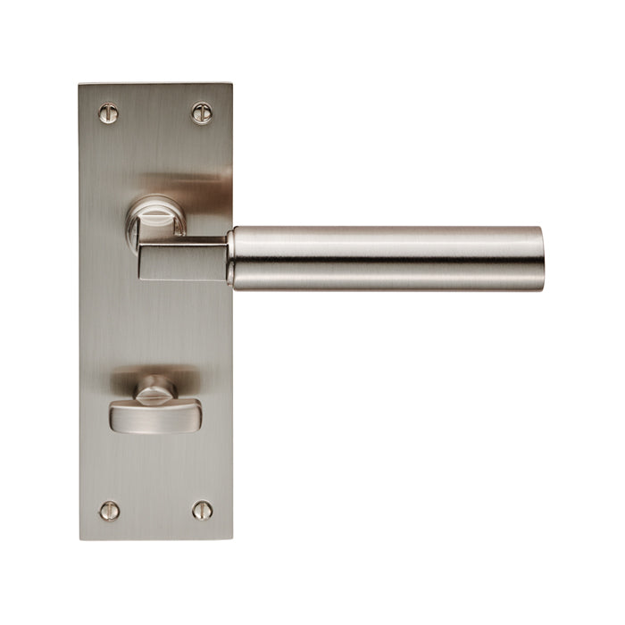 Carlisle Brass - Amiata Lever on Backplate Bathroom 57mm - Satin Nickel - EUL043SN - Choice Handles