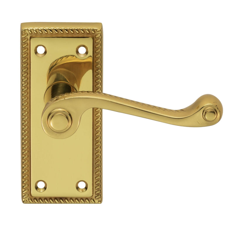 Carlisle Brass - Georgian Lever on Latch Backplate - Polished Brass - FG2 - Choice Handles