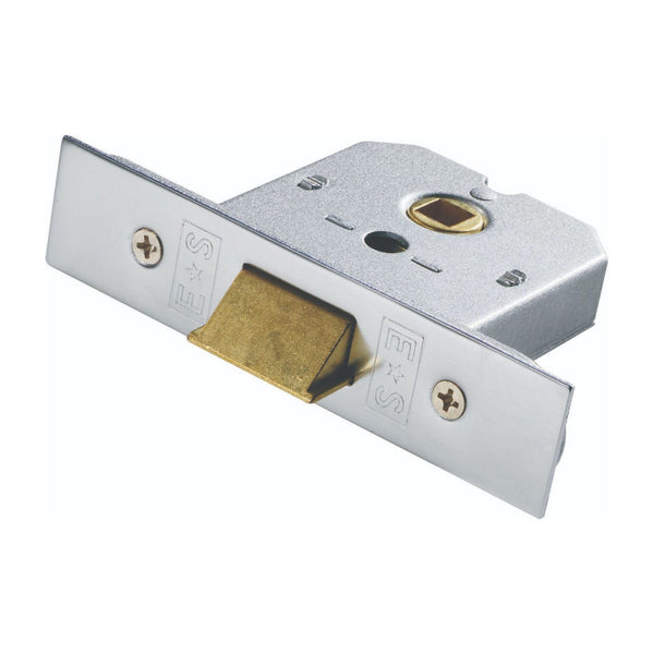 Eurospec - Flat Latch 64mm - Satin Chrome Plated - FLL8025SCP