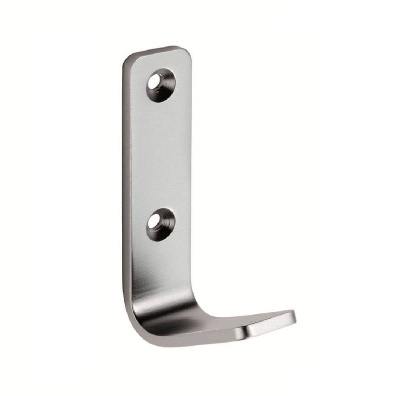 Eurospec - Aluminium Flat Coat Hook - Satin Anodised Aluminium - HCH9012SAA - Choice Handles