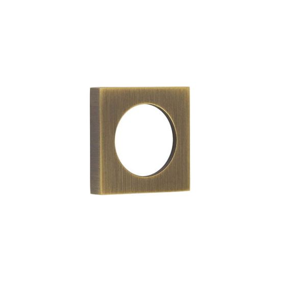 Burlington - Plain Square Outer Rose for Burlington Escutcheon - Antique Brass - BUR171AB - Choice Handles