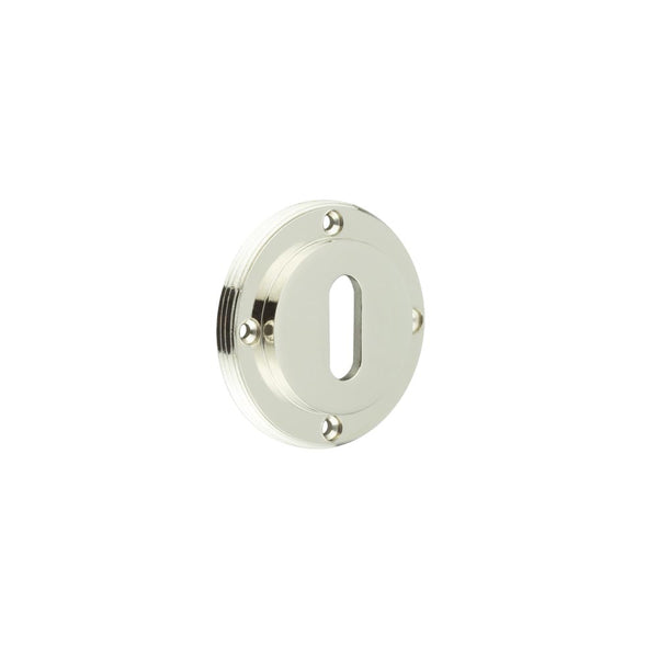 Burlington - Standard Keyway Escutcheons - Roses Sold Seperately - Polished Nickel - BUR60PN - Choice Handles