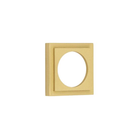 Burlington - Stepped Square Outer Rose for Burlington Escutcheon - Satin Brass - BUR173SB - Choice Handles